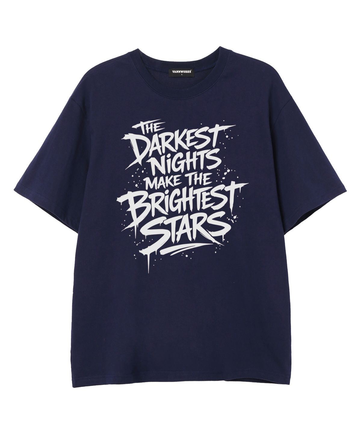 밴웍스(VANNWORKS) BRIGHTEST STAR 반팔 티셔츠 (VS0221) 네이비