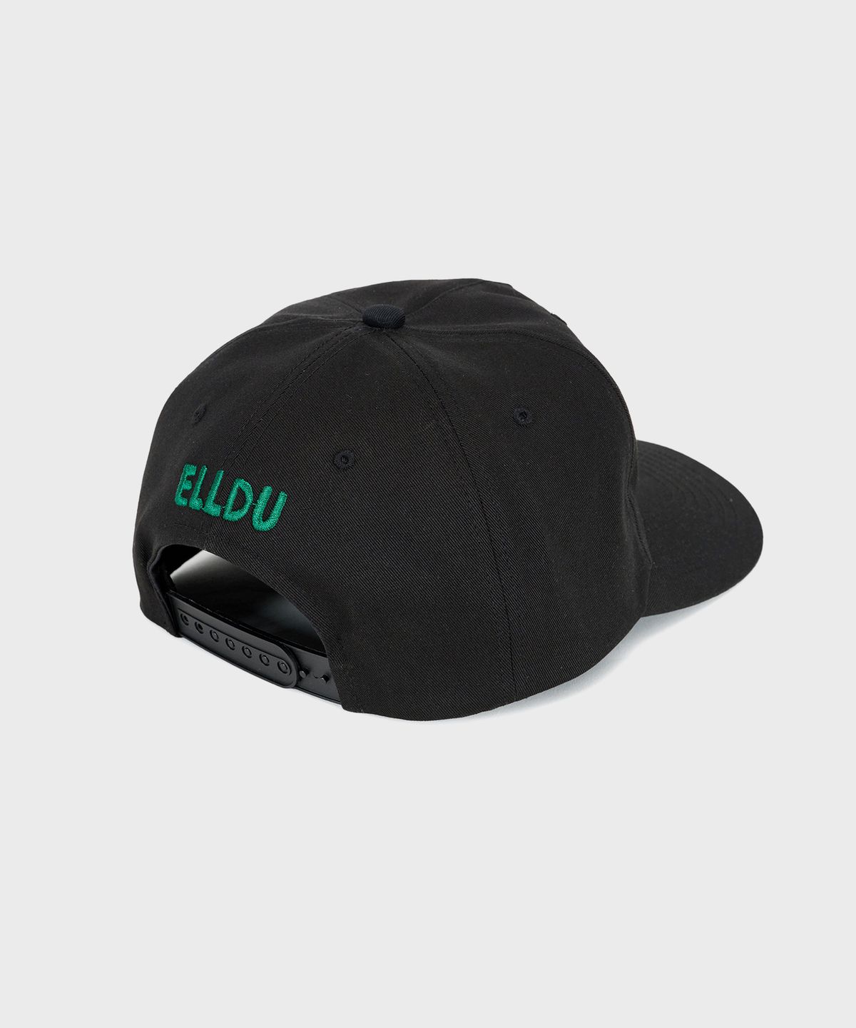 엘두(ELLDU) 웨이버 체인 스티치 캡 블랙