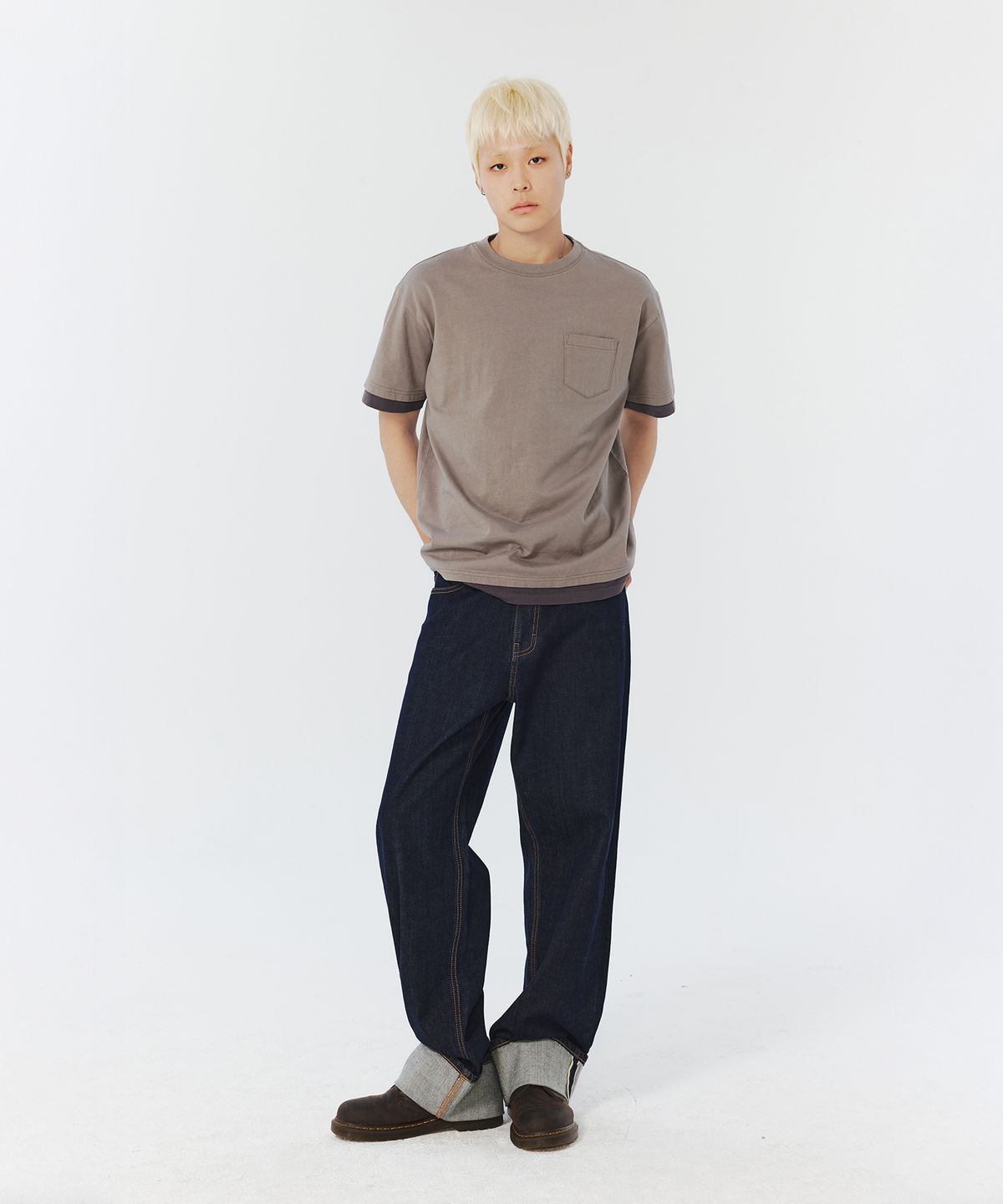 플랙(PLAC) 포켓 디테일 반팔 티셔츠 2colors