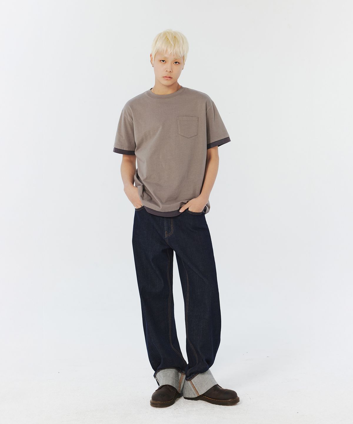 플랙(PLAC) 포켓 디테일 반팔 티셔츠 2colors