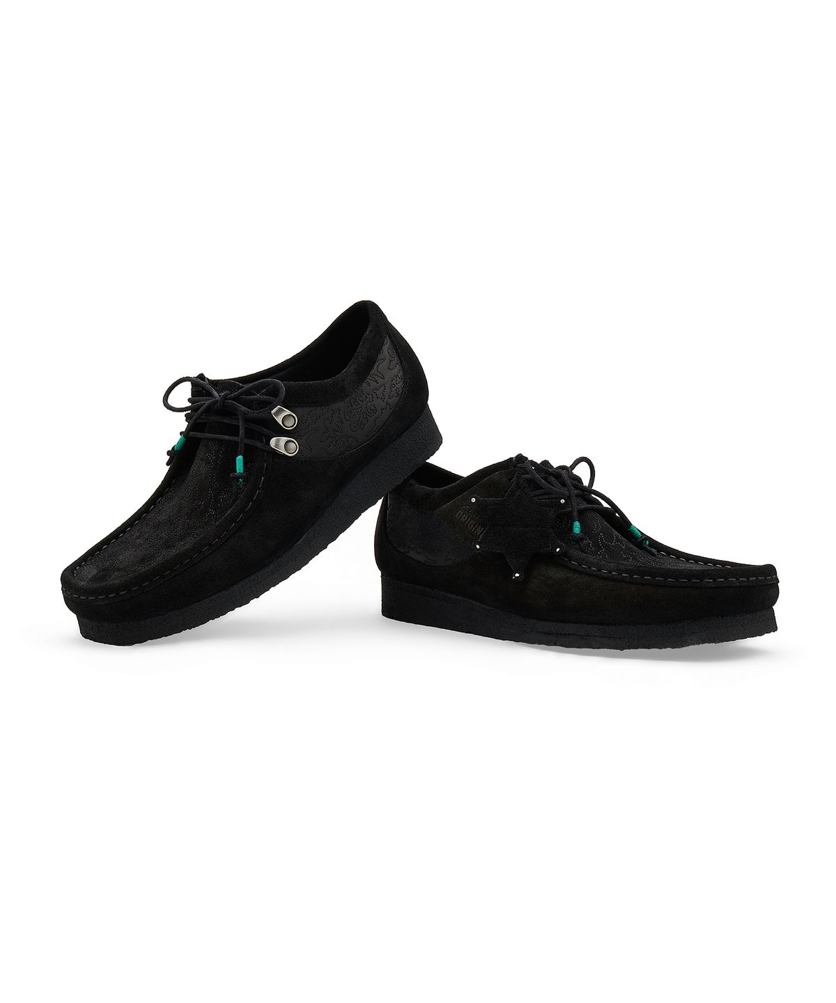 클락스 오리지널스(CLARKS ORIGINALS) [Clarks Originals x ADSB] 왈라비 엠브로이더리 - 블랙 / AAA531UBLK