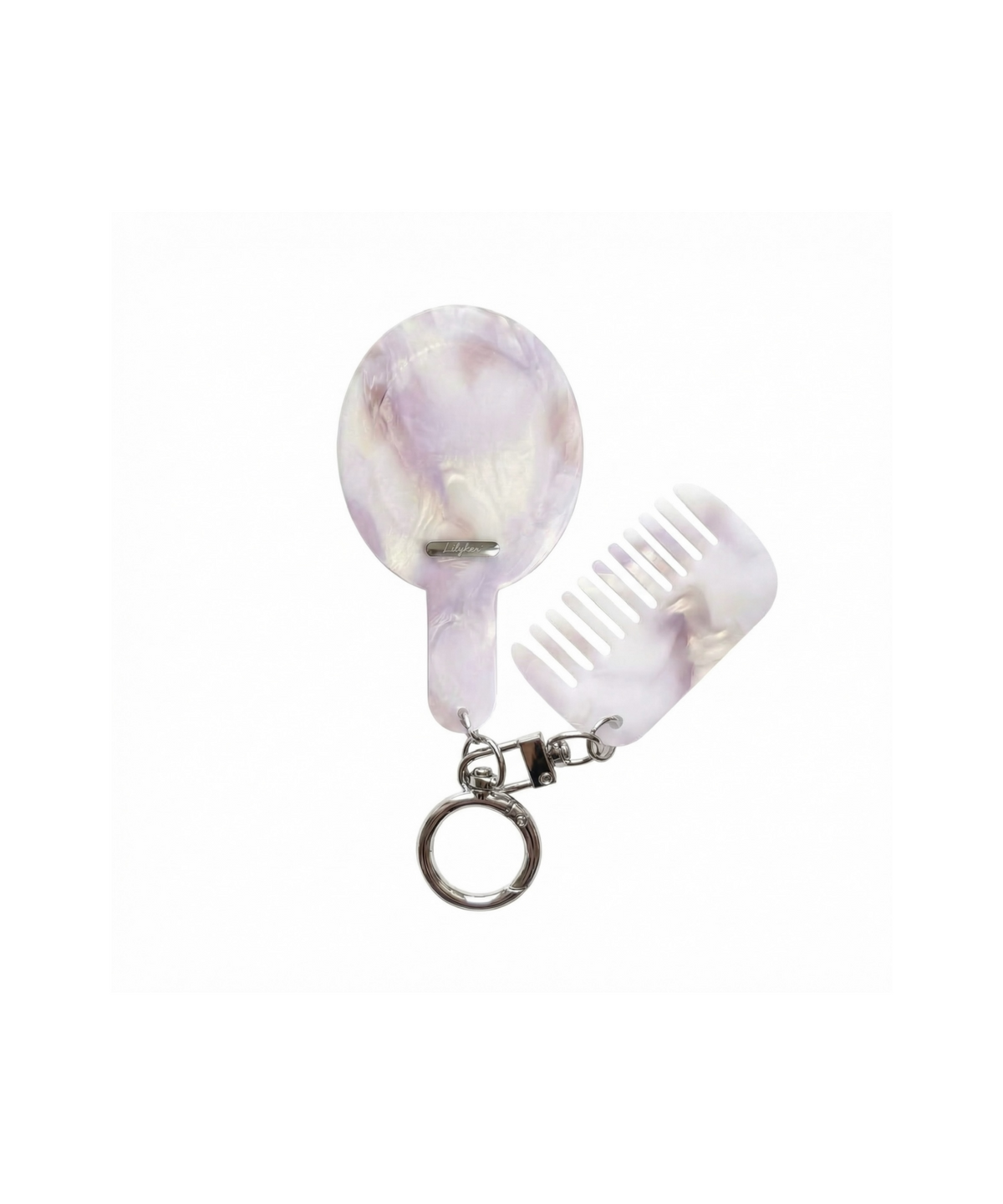 릴리코리(LILYKORI) Pastel Marble Mirror Key Ring