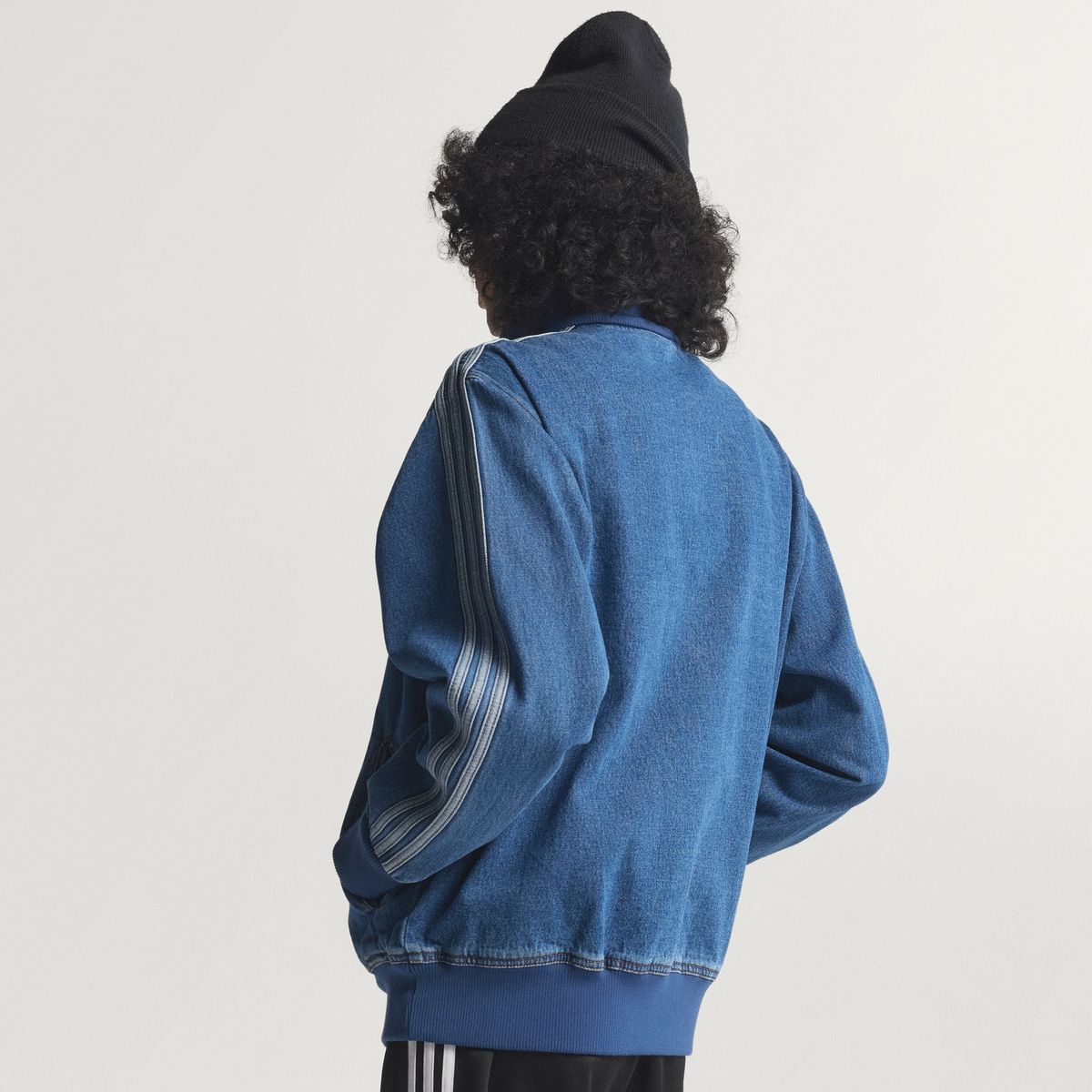 아디다스(ADIDAS) 데님 파이어버드 트랙탑 - 블루 / KD1517