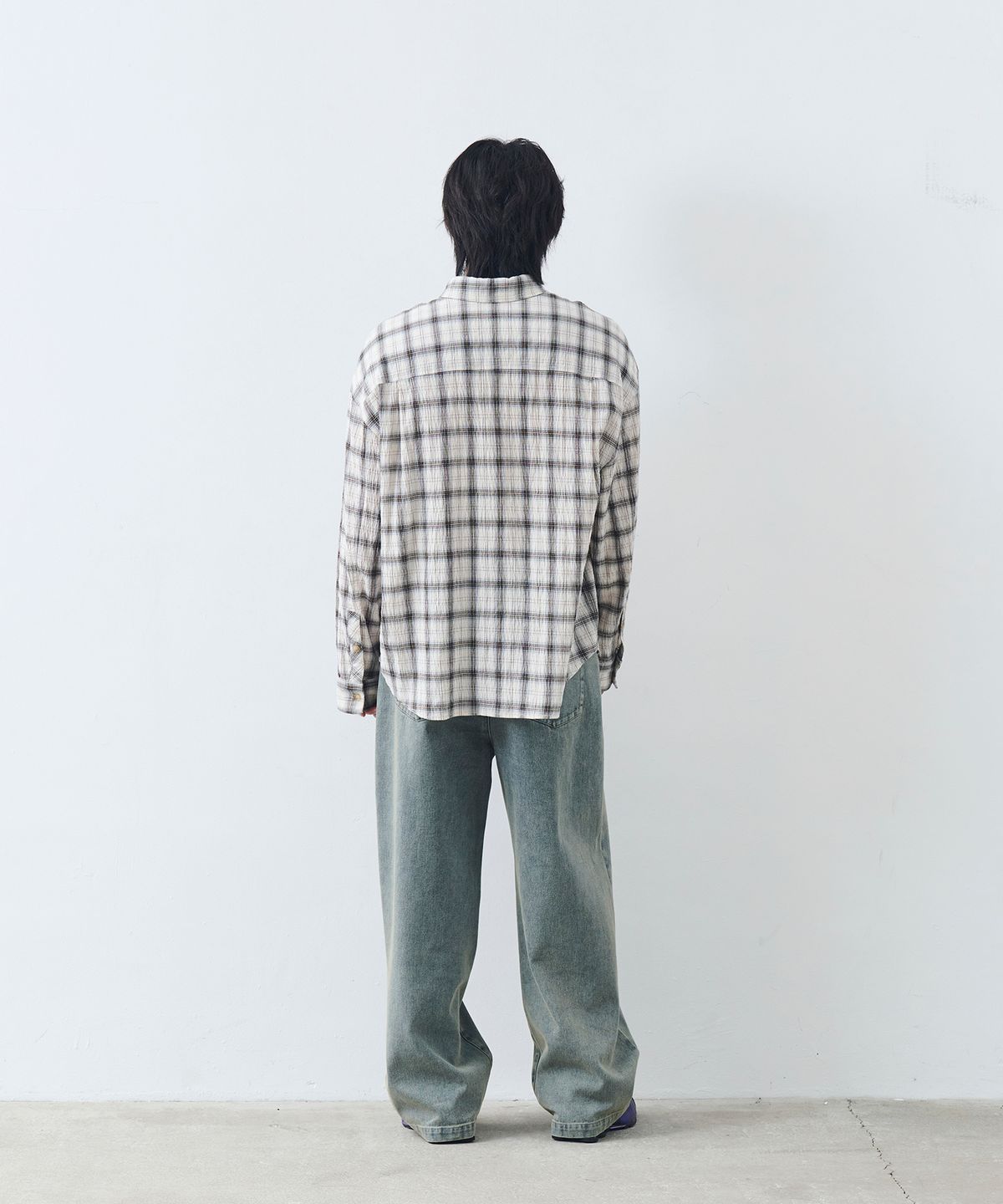 논타입(NONTYPE) STRAIGHT COMFY DENIM (SAND BLUE)