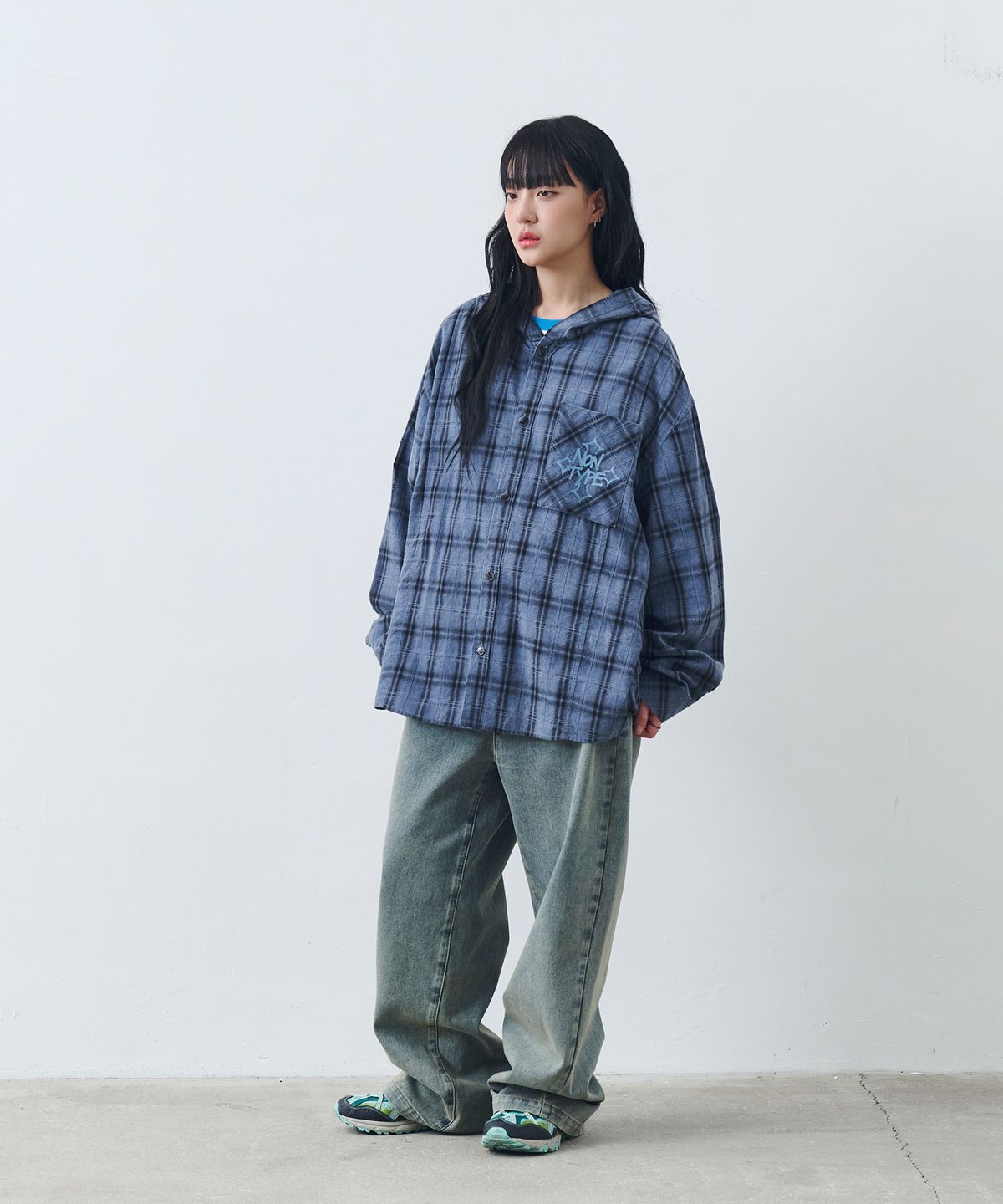 논타입(NONTYPE) STRAIGHT COMFY DENIM (SAND BLUE)