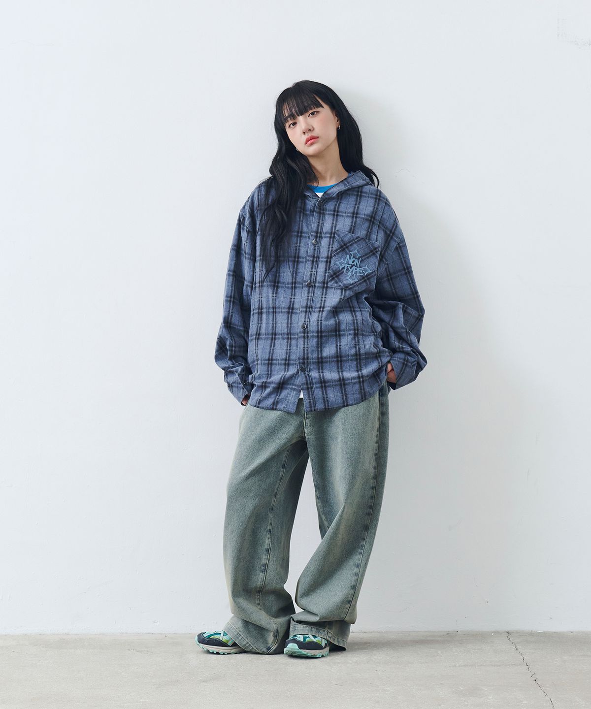 논타입(NONTYPE) STRAIGHT COMFY DENIM (SAND BLUE)