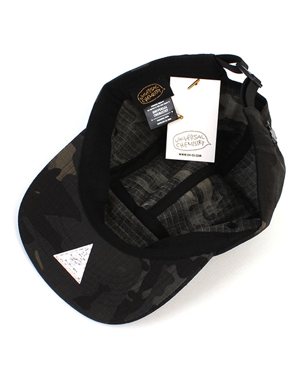 유니버셜 케미스트리(UNIVERSAL CHEMISTRY) Big Size Camo Poly Black Campcap 캠프캡