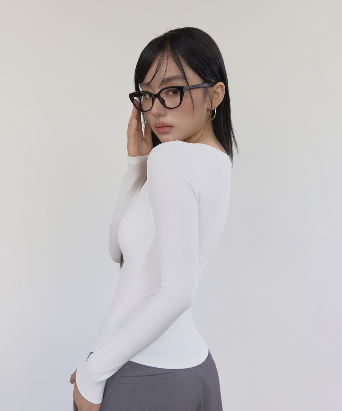 릿지서울(RITZYSEOUL) [캡내장] U넥 시그니처 라인 긴팔티