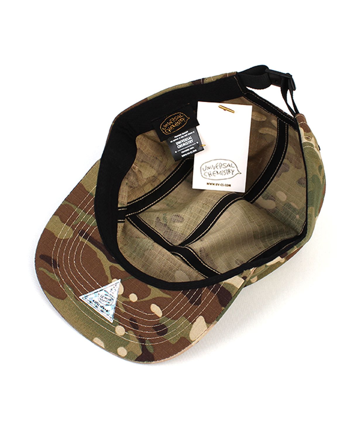 유니버셜 케미스트리(UNIVERSAL CHEMISTRY) Big Size Camo Poly Beige Campcap 캠프캡