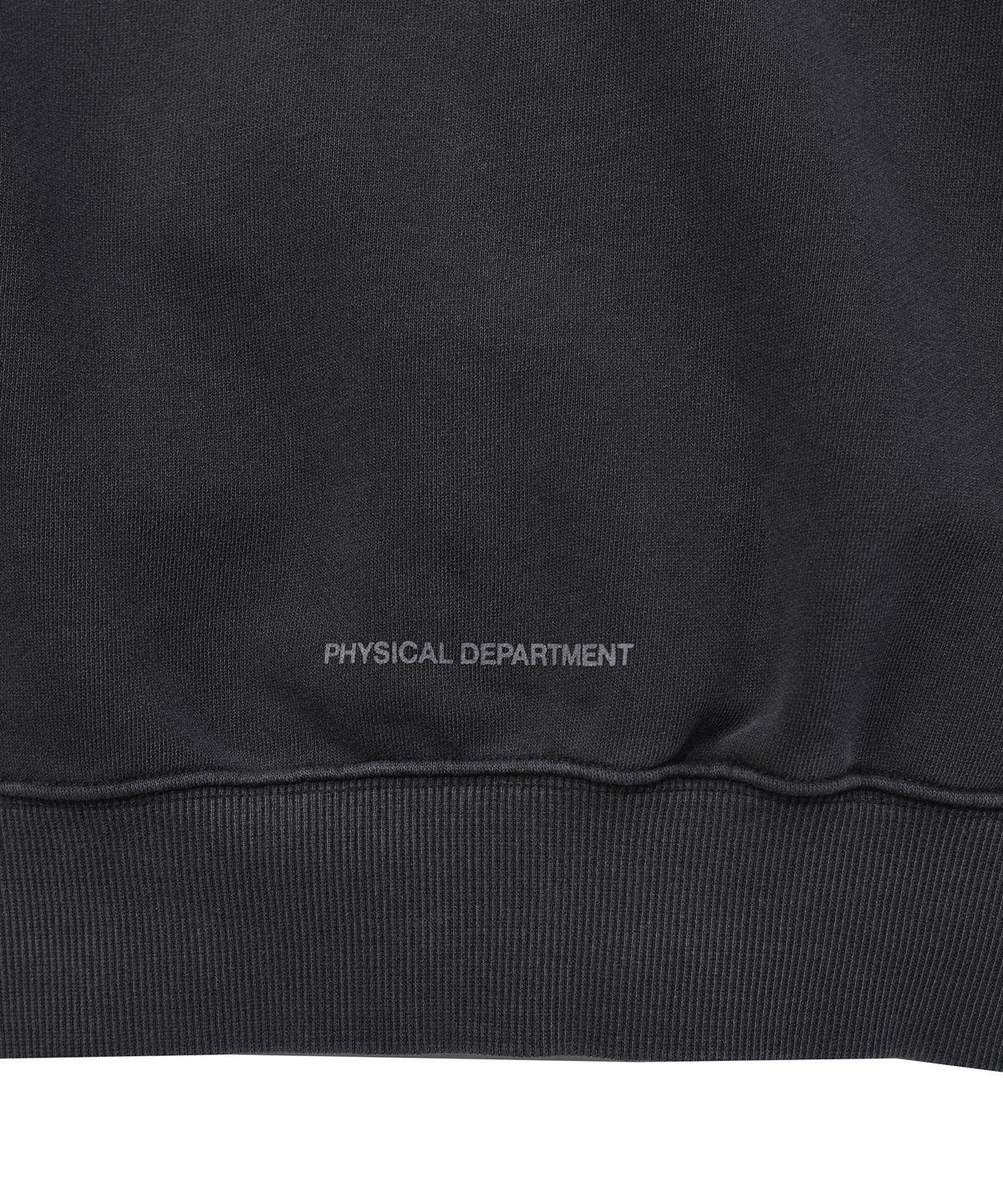 핍스 모터사이클(PHYPS MOTORCYCLE) Pigment Hoodie Zip-Up Black