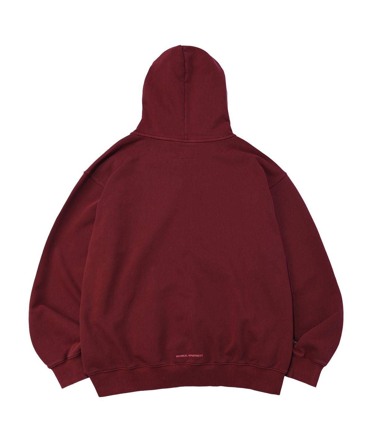 핍스 모터사이클(PHYPS MOTORCYCLE) Pigment Hoodie Zip-Up Burgundy