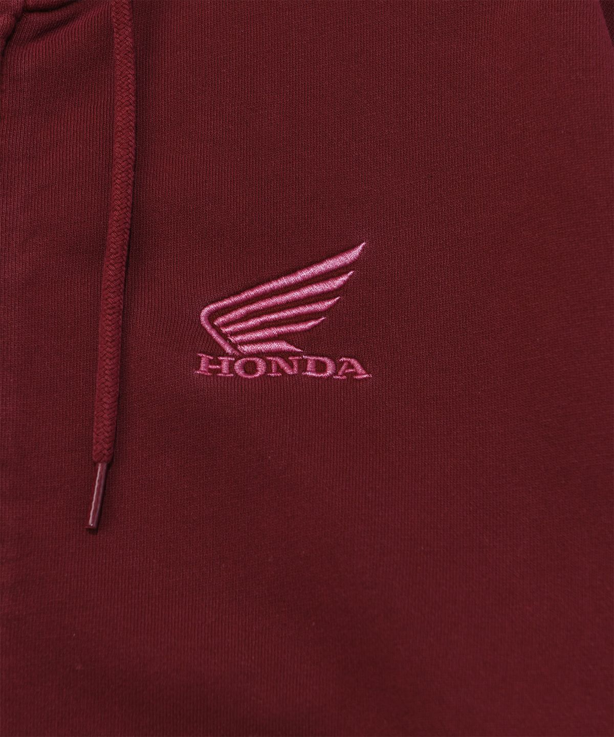 핍스 모터사이클(PHYPS MOTORCYCLE) Pigment Hoodie Zip-Up Burgundy