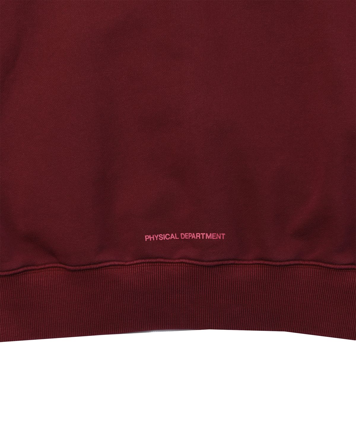 핍스 모터사이클(PHYPS MOTORCYCLE) Pigment Hoodie Zip-Up Burgundy