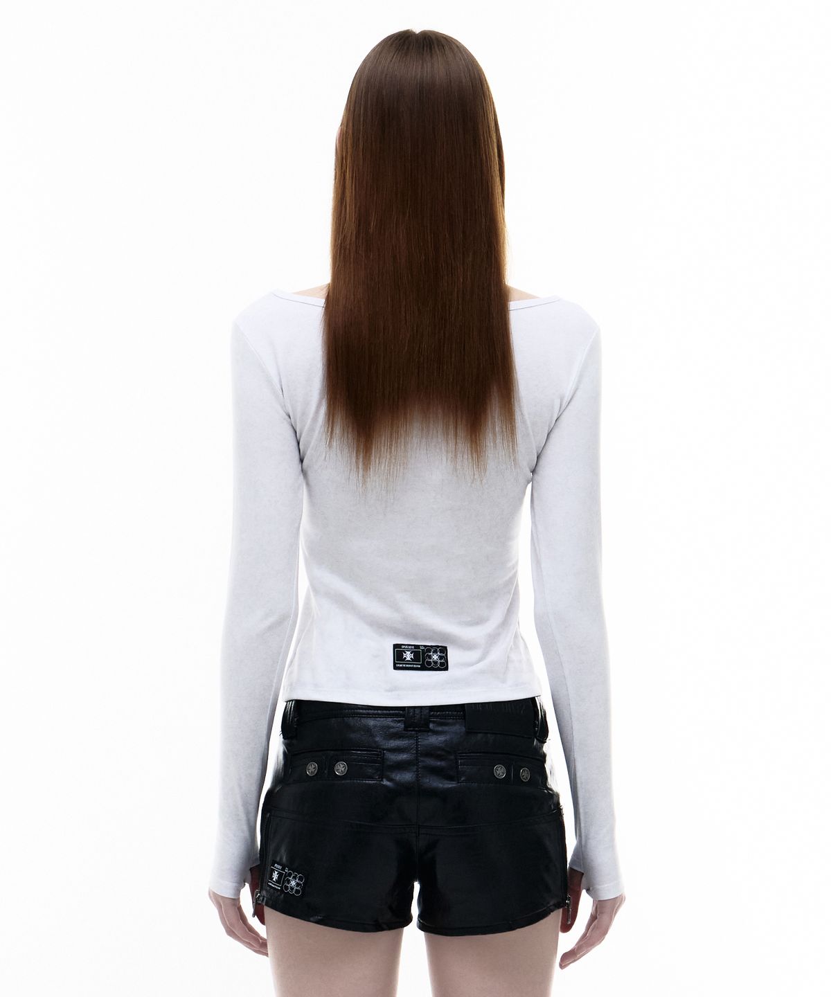 오퍼스 0012(OPUS 0012) Op. 07 OP-USA CROP LONG SLEEVE WHITE