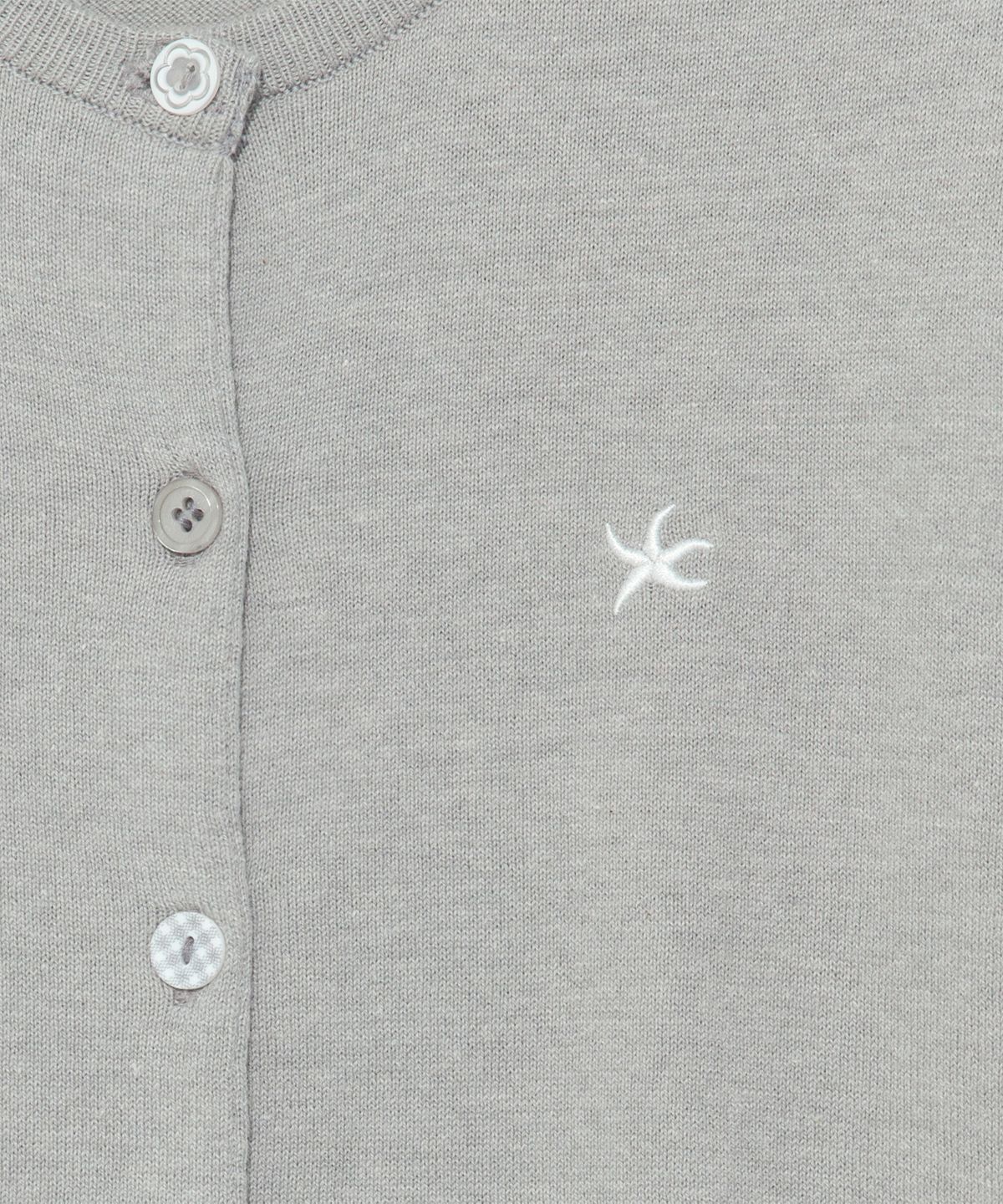 더콜디스트모먼트(THE COLDEST MOMENT) TCM button half knit cardigan (grey)