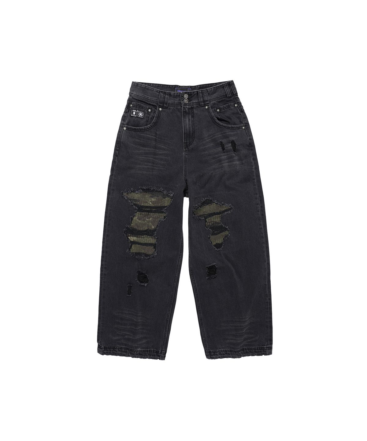 오퍼스 0012(OPUS 0012) Op. 09 SCARFACE DENIM PANTS BLACK