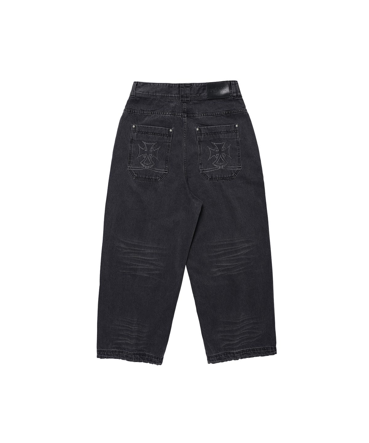 오퍼스 0012(OPUS 0012) Op. 09 SCARFACE DENIM PANTS BLACK
