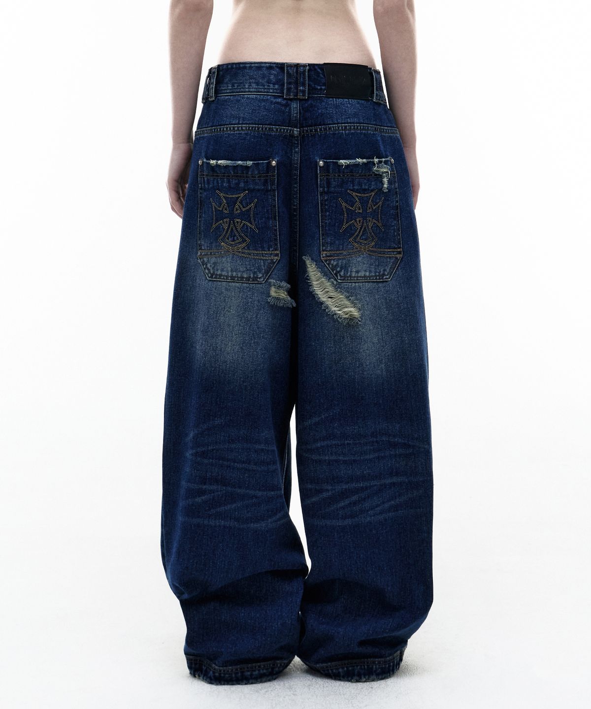 오퍼스 0012(OPUS 0012) Op. 09 SCARFACE DENIM PANTS INDIGO