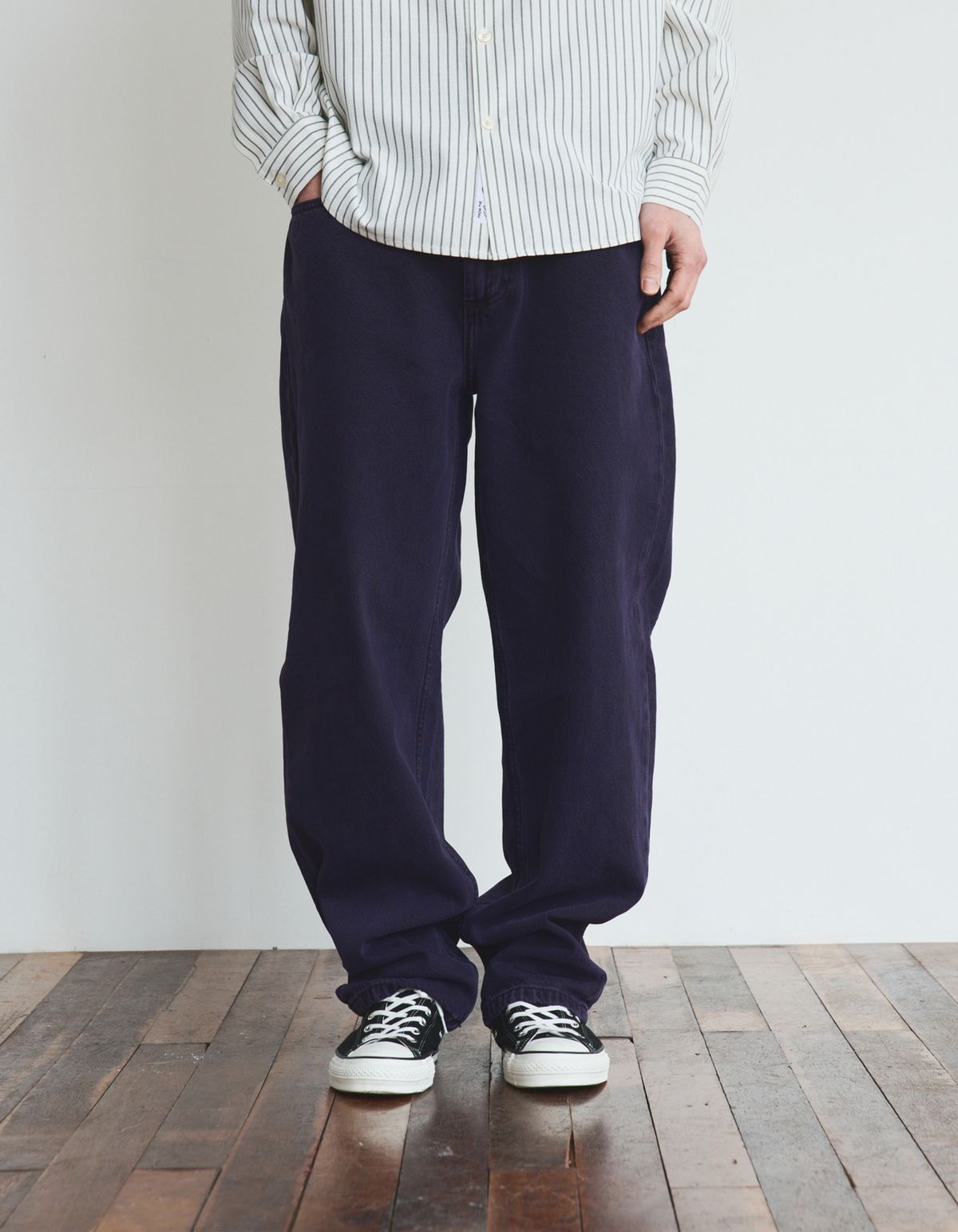 로어즈(LORES) Straight Regular Jean - Dark Purple
