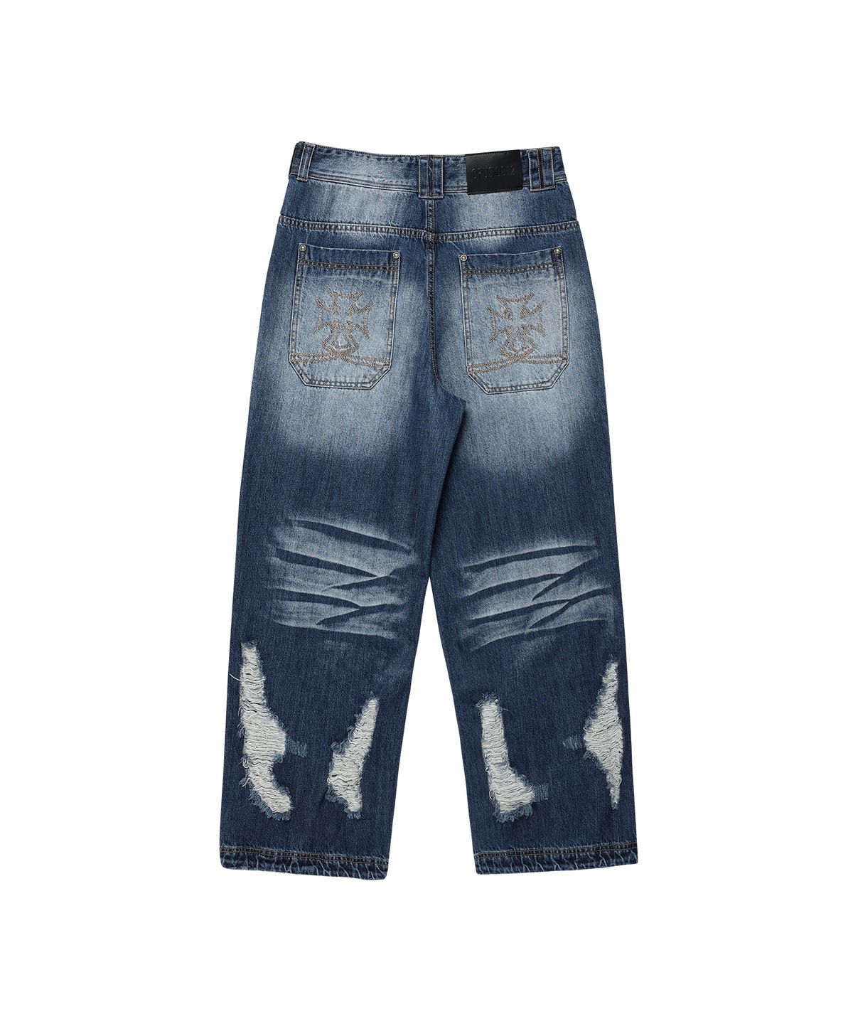 오퍼스 0012(OPUS 0012) Op. 09 SLAG DISTRESSED DENIM PANTS M/BLUE