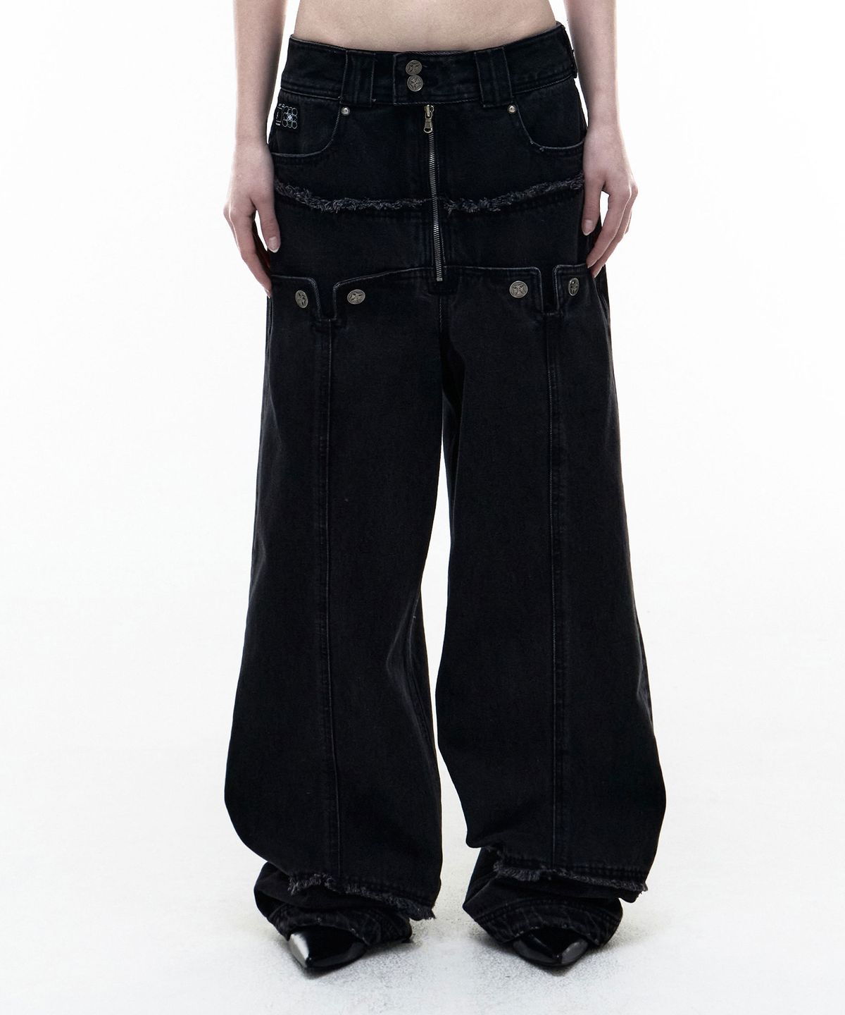 오퍼스 0012(OPUS 0012) Op. 09 OLD GUARD DENIM PANTS BLACK
