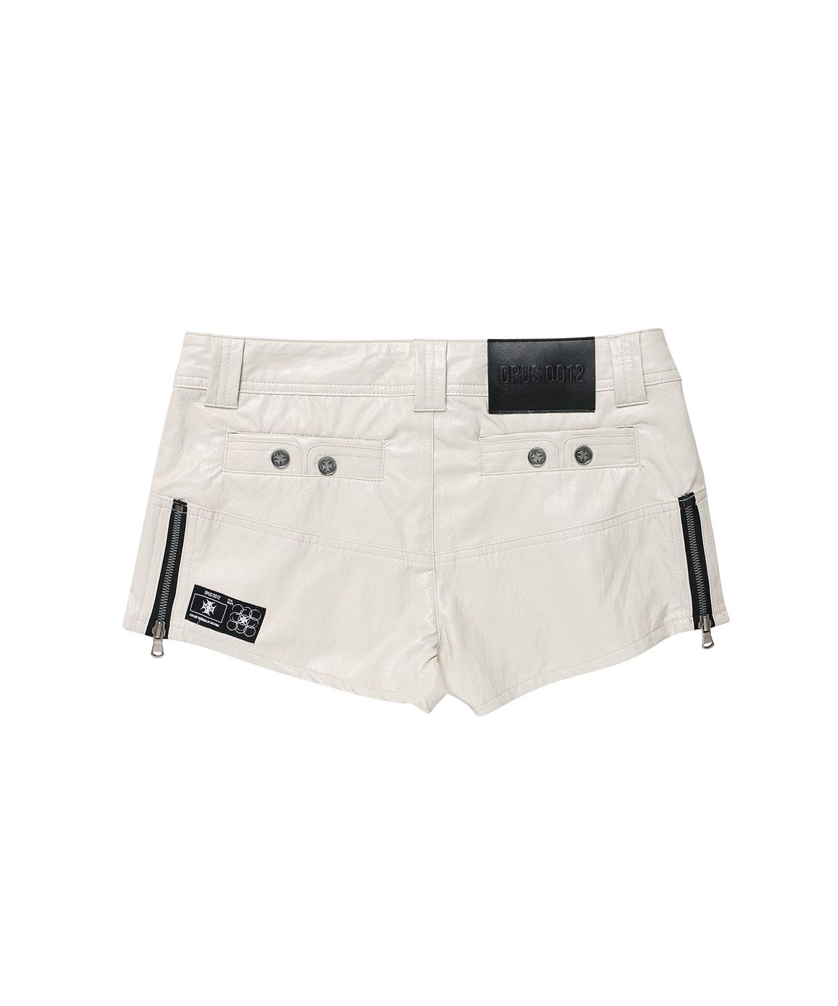 오퍼스 0012(OPUS 0012) Op. 08 VILLAIN LEATHER MICRO PANTS IVORY