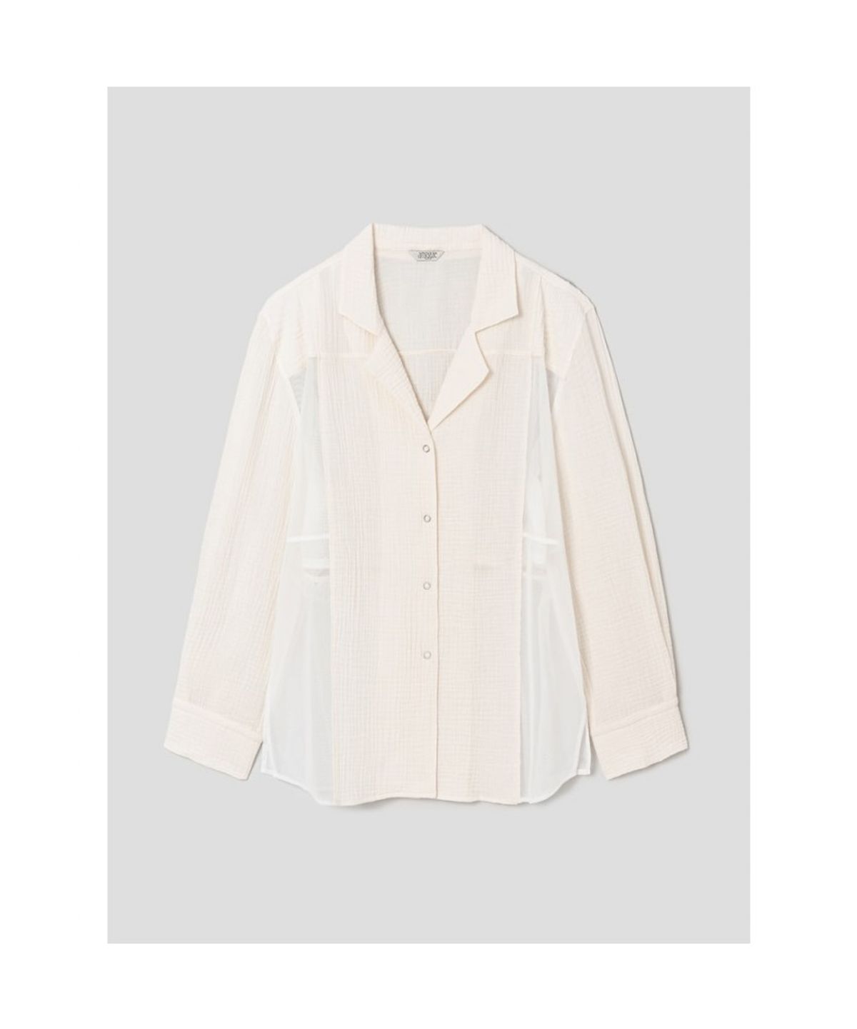 앙개(ANGGAE) Multiway Apron Long Shirt  Ivory