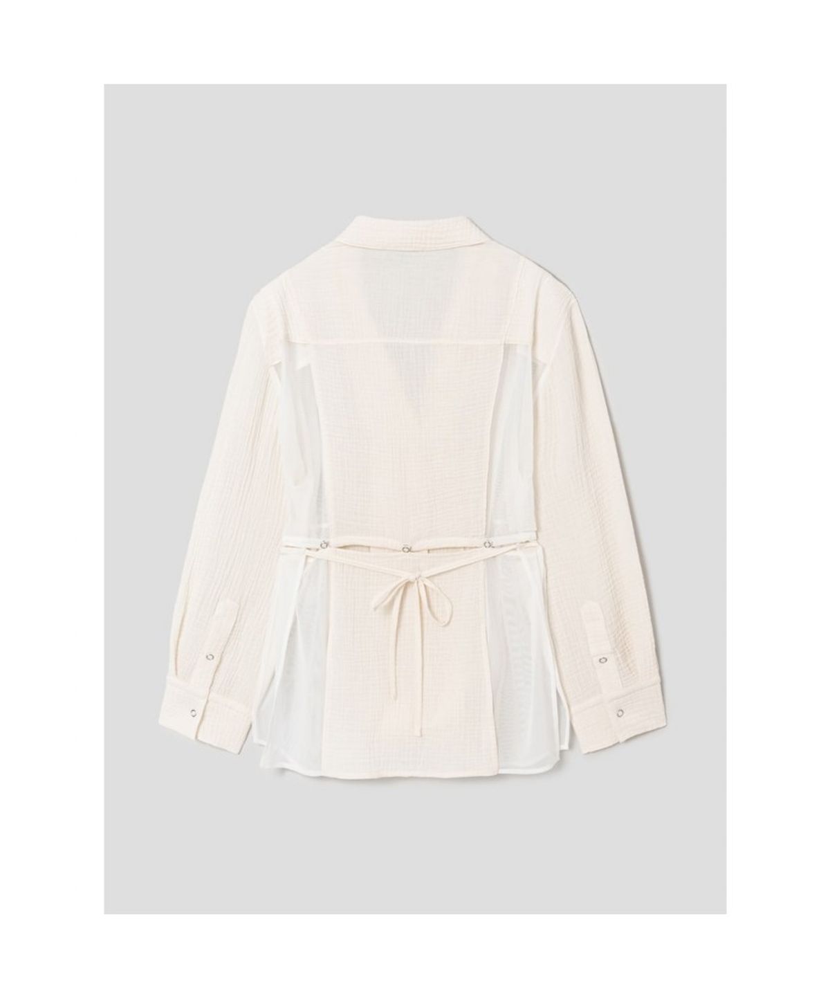 앙개(ANGGAE) Multiway Apron Long Shirt  Ivory