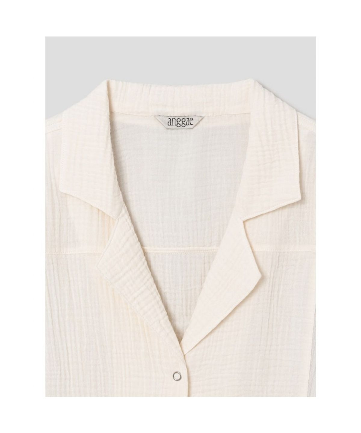 앙개(ANGGAE) Multiway Apron Long Shirt  Ivory