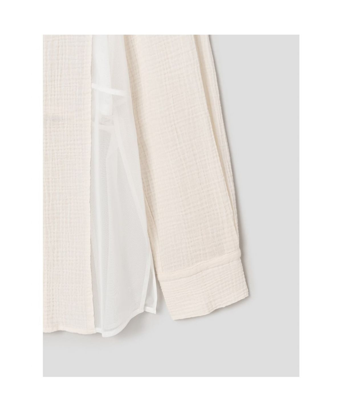 앙개(ANGGAE) Multiway Apron Long Shirt  Ivory