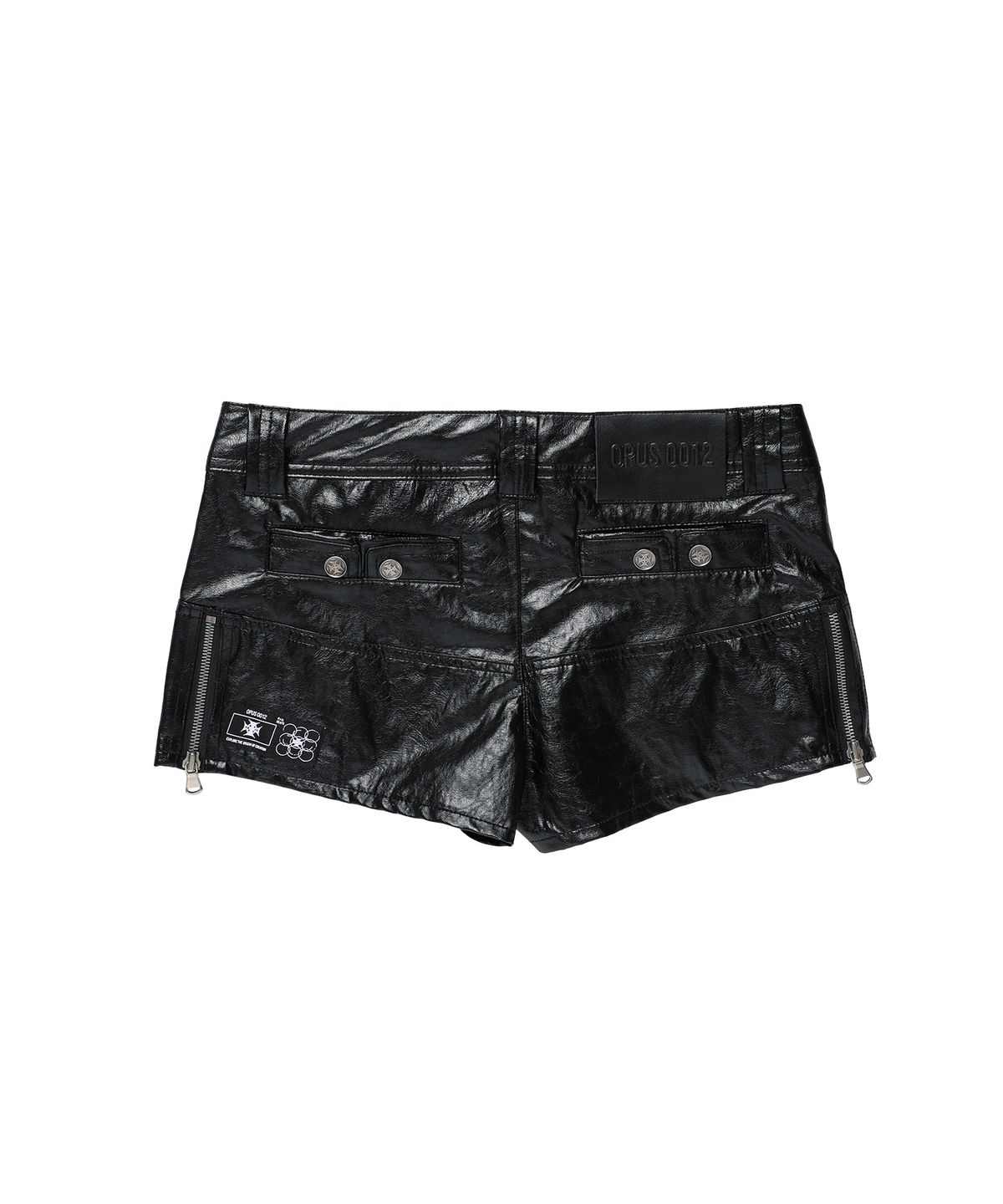 오퍼스 0012(OPUS 0012) Op. 08 VILLAIN LEATHER MICRO PANTS BLACK