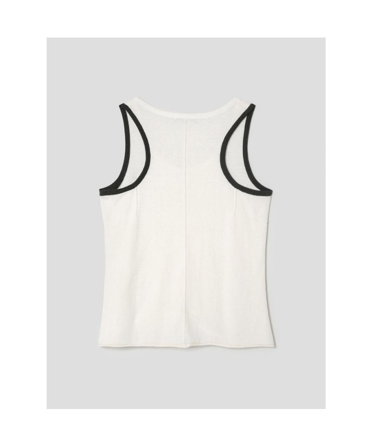 앙개(ANGGAE) Henry Neck Tank Top  White