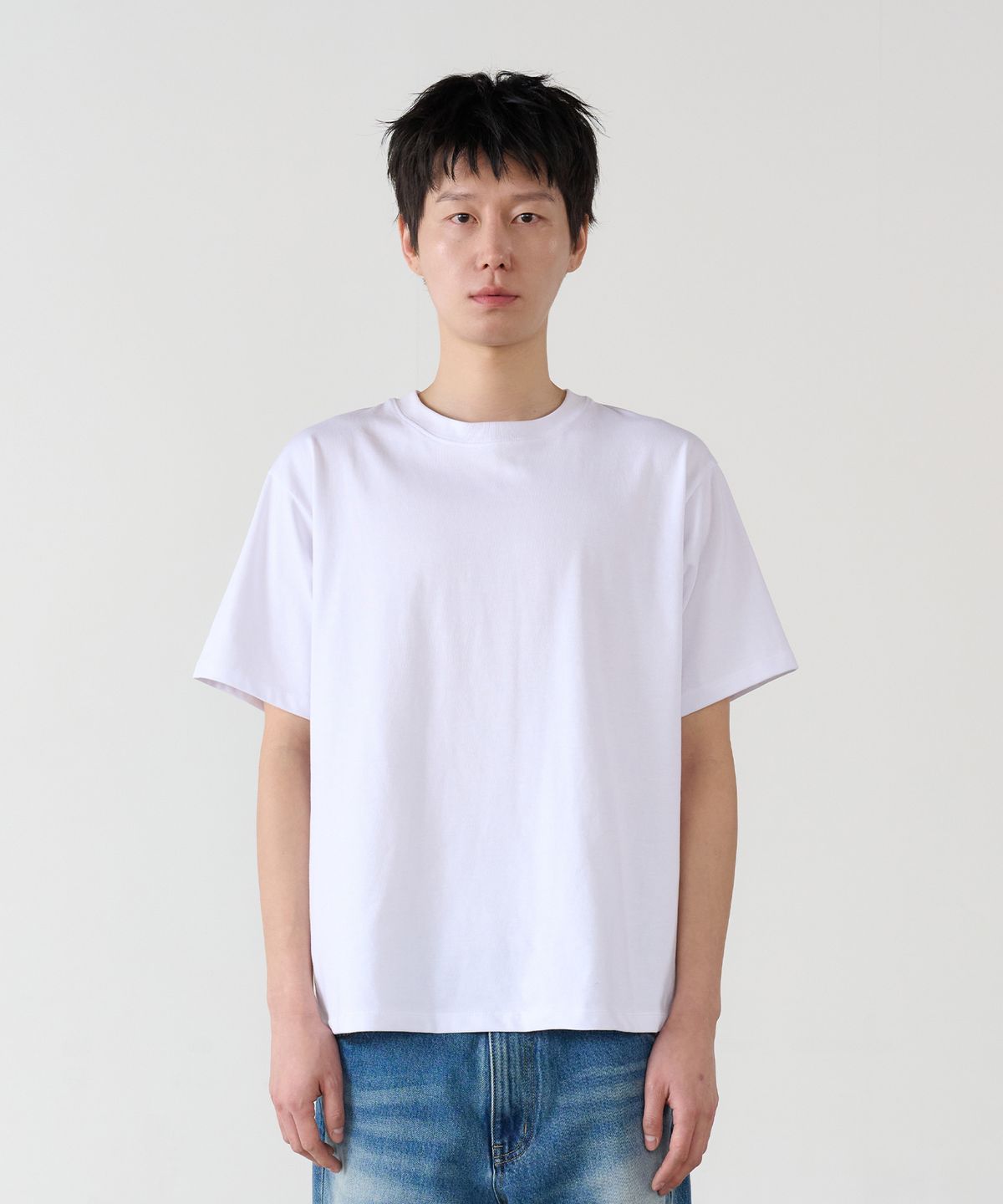 노운(NOUN) soft round t-shirts (white)