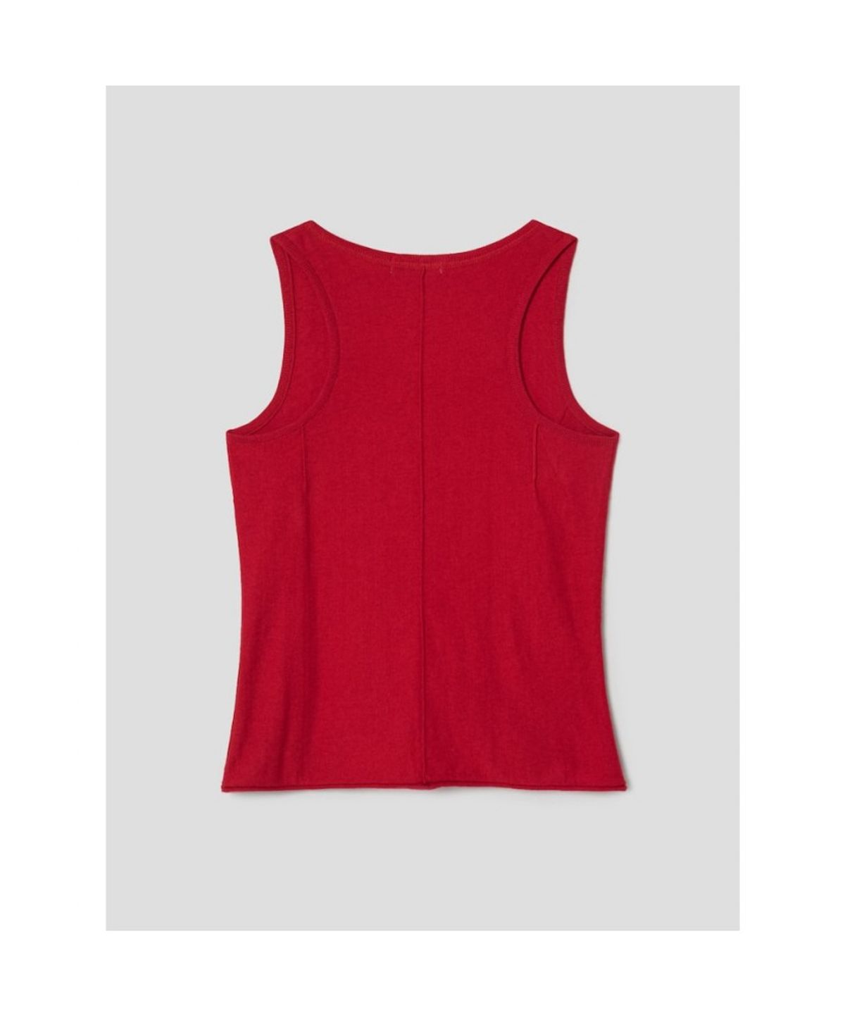 앙개(ANGGAE) Henry Neck Tank Top  Red