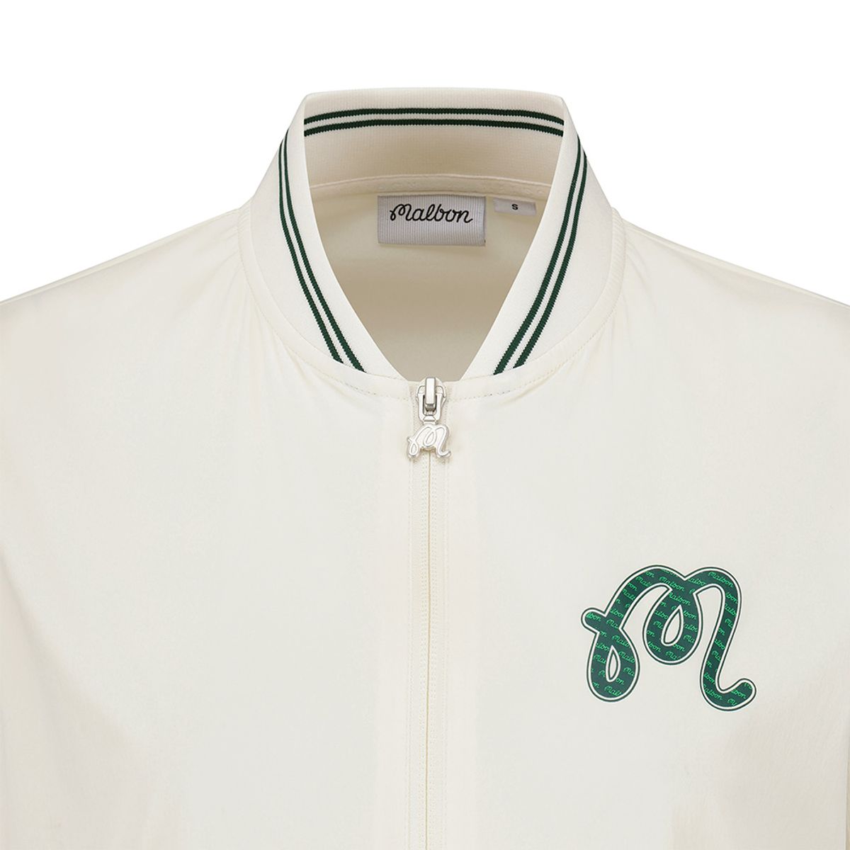 말본 골프(MALBON GOLF) 여성 컬러 포인트 스타디움 자켓 CREAM (WOMAN)
