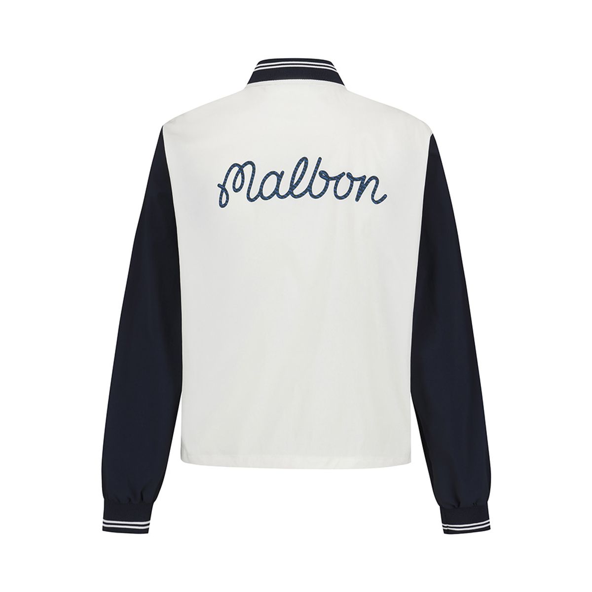 말본 골프(MALBON GOLF) 여성 컬러 포인트 스타디움 자켓 WHITE (WOMAN)