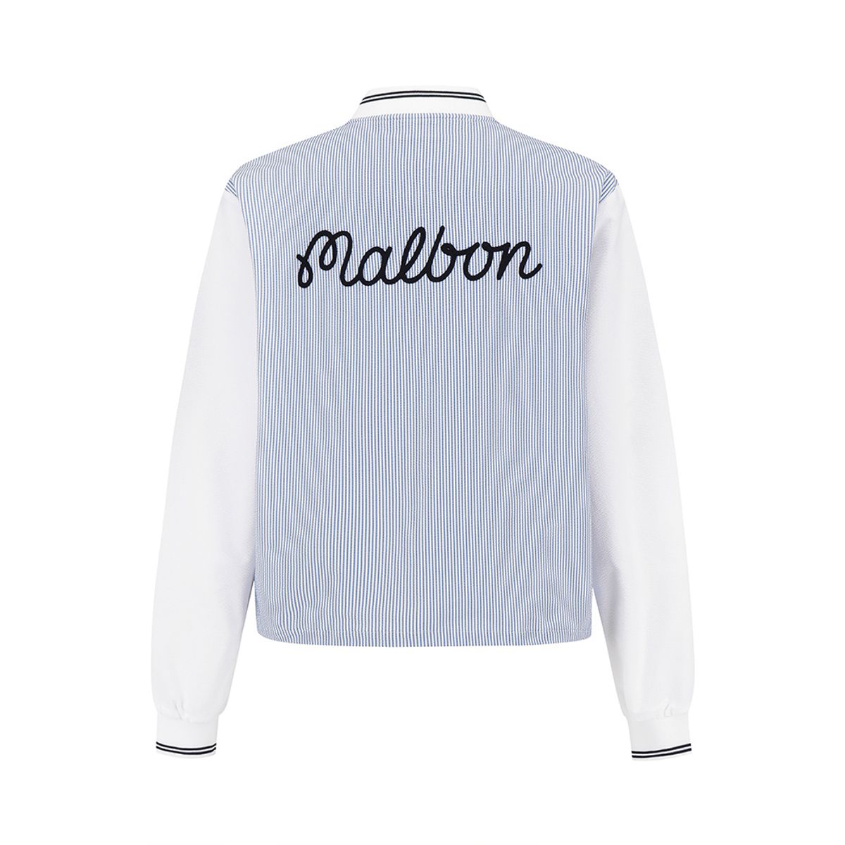 말본 골프(MALBON GOLF) 여성 시어서커 스타디움 자켓 SKY BLUE (WOMAN)