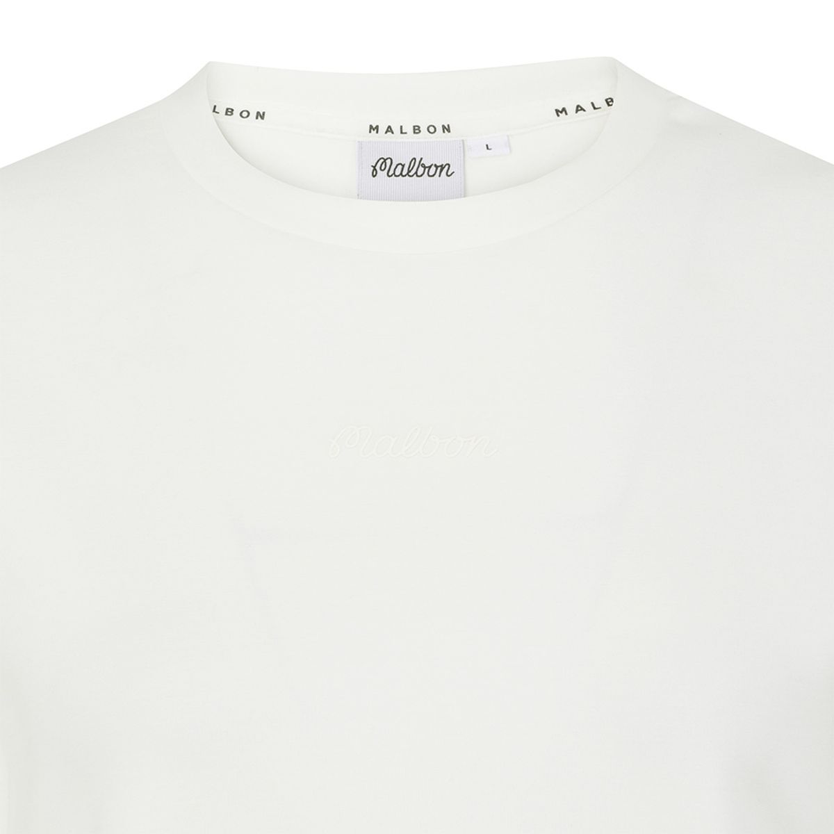 말본 골프(MALBON GOLF) 소프트 슬림 라운드 티셔츠 WHITE (WOMAN)