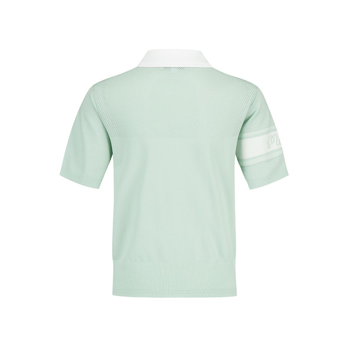 말본 골프(MALBON GOLF) 스카시 니트 반팔 폴로 스웨터 LIGHT MINT (WOMAN)