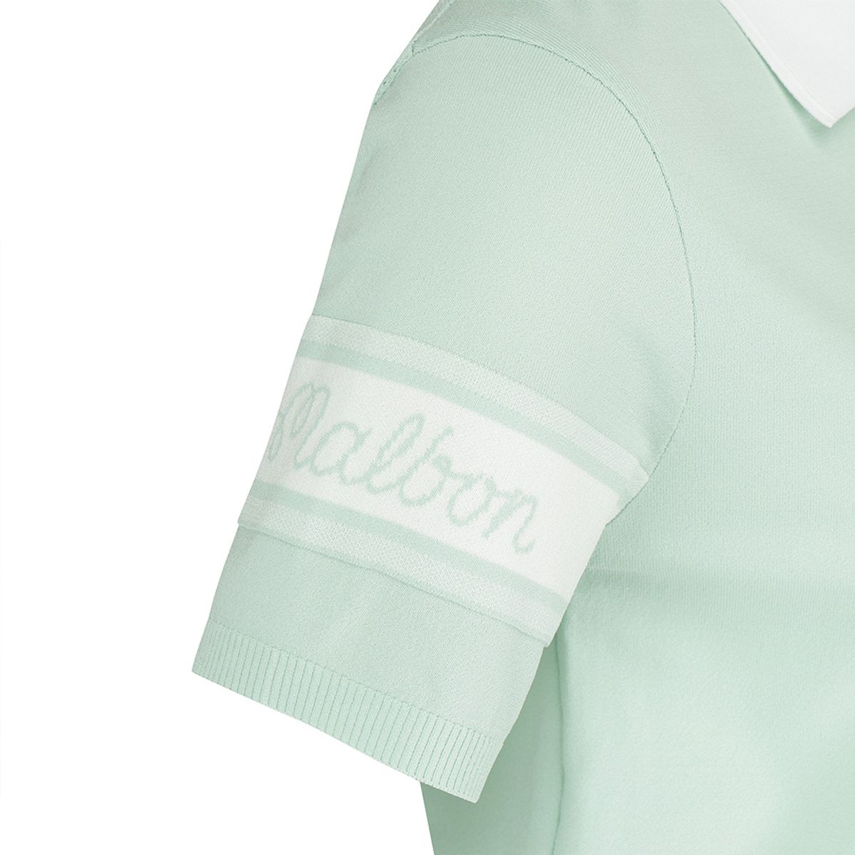 말본 골프(MALBON GOLF) 스카시 니트 반팔 폴로 스웨터 LIGHT MINT (WOMAN)