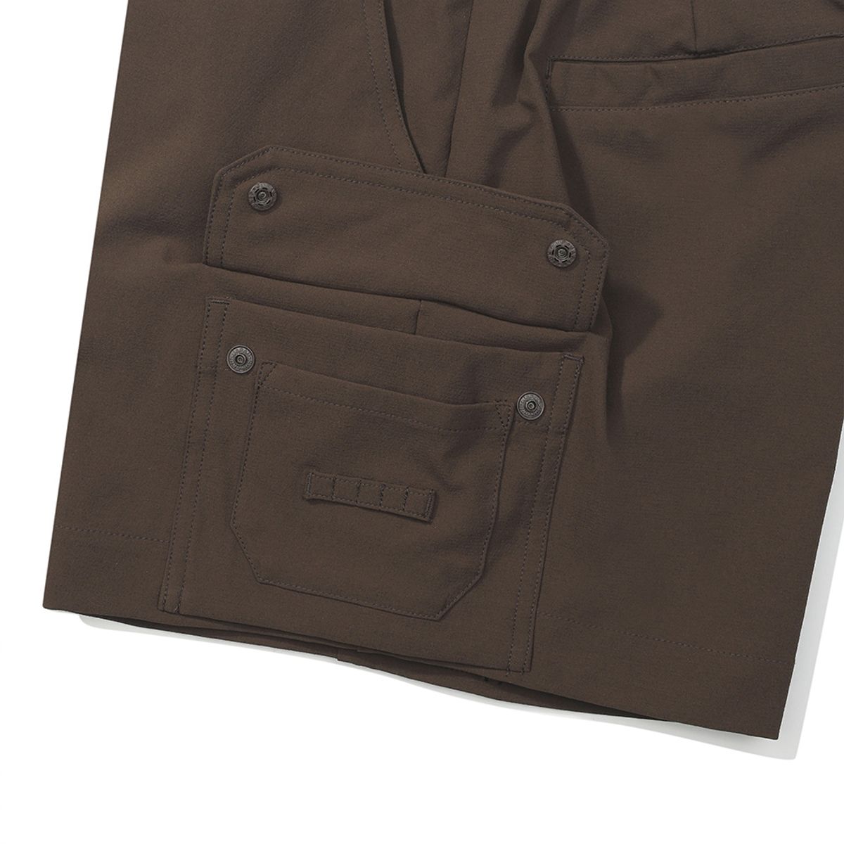 말본 골프(MALBON GOLF) 우븐 카고 쇼츠 BROWN (WOMAN)
