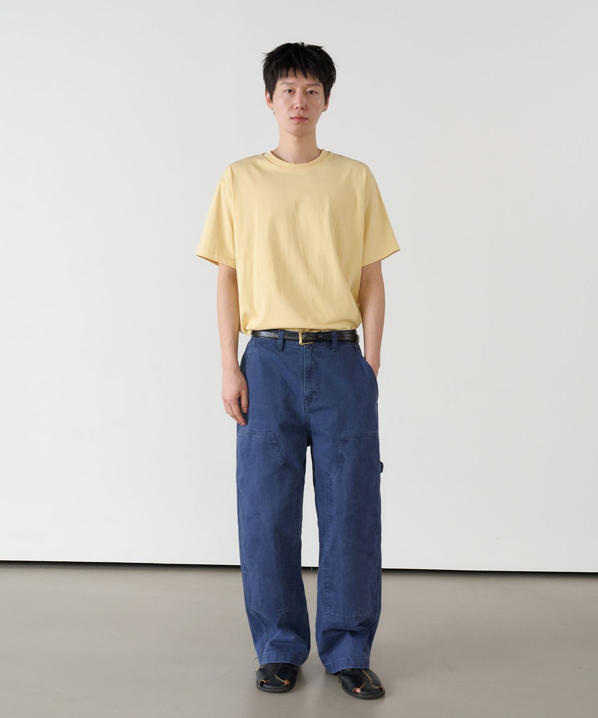 노운(NOUN) soft round t-shirts (yellow)