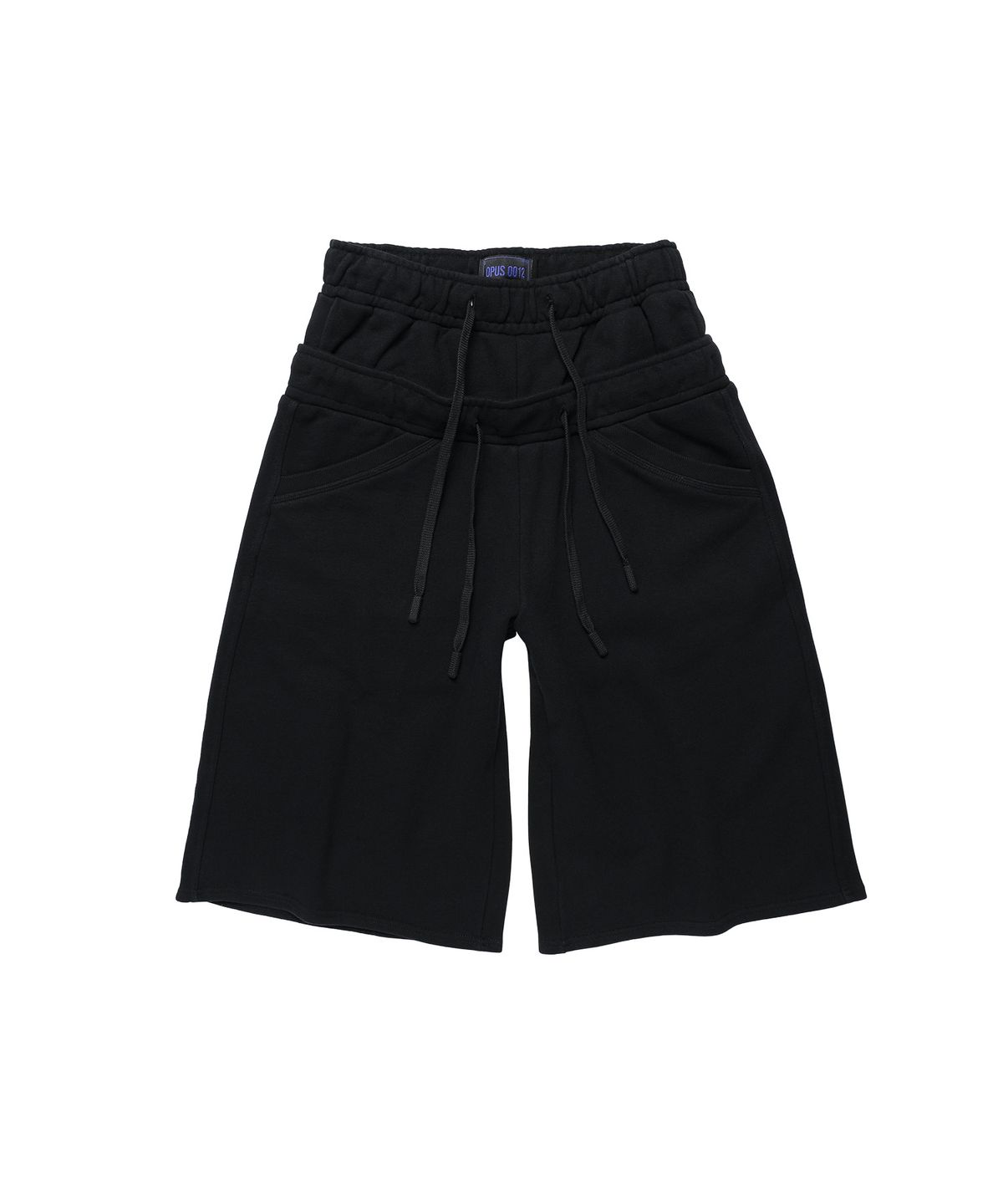 오퍼스 0012(OPUS 0012) Op. 08 ROCKY MAXI SWEAT SHORTS BLACK