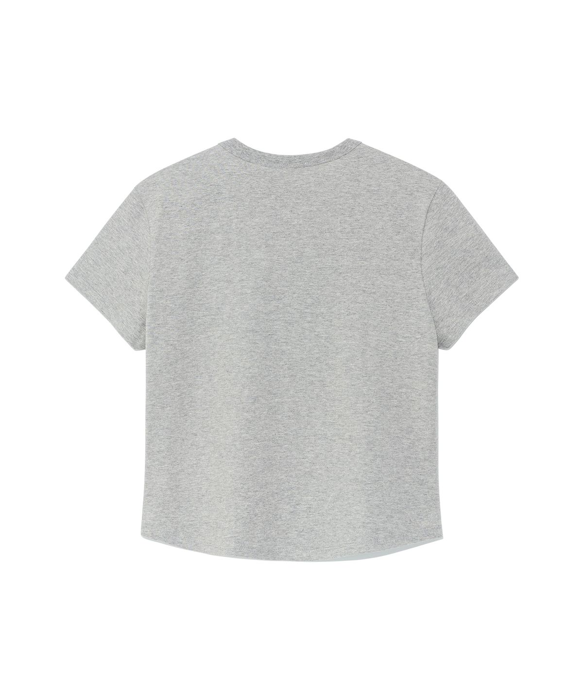 더콜디스트모먼트(THE COLDEST MOMENT) TCM check half curved T (melange grey)