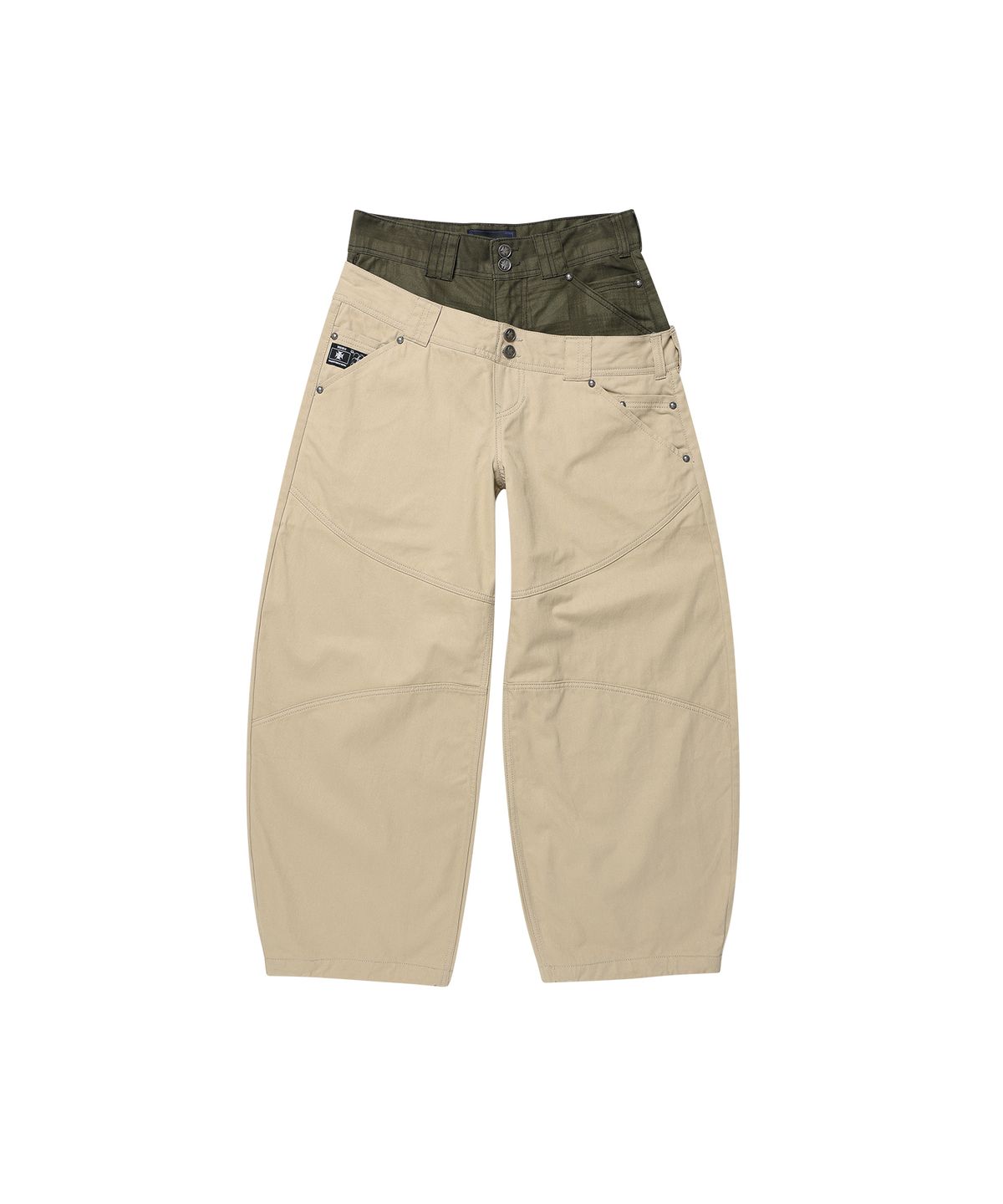 오퍼스 0012(OPUS 0012) Op. 08 DUAL OBLIQUE COTTON PANTS BEIGE