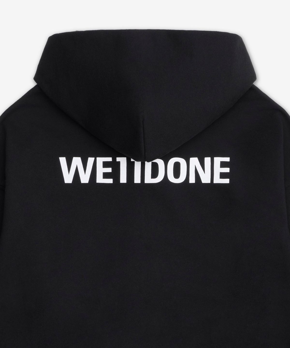 웰던(WE11DONE) 로고 집업 후드 - 블랙 / WDTJ026931UBK