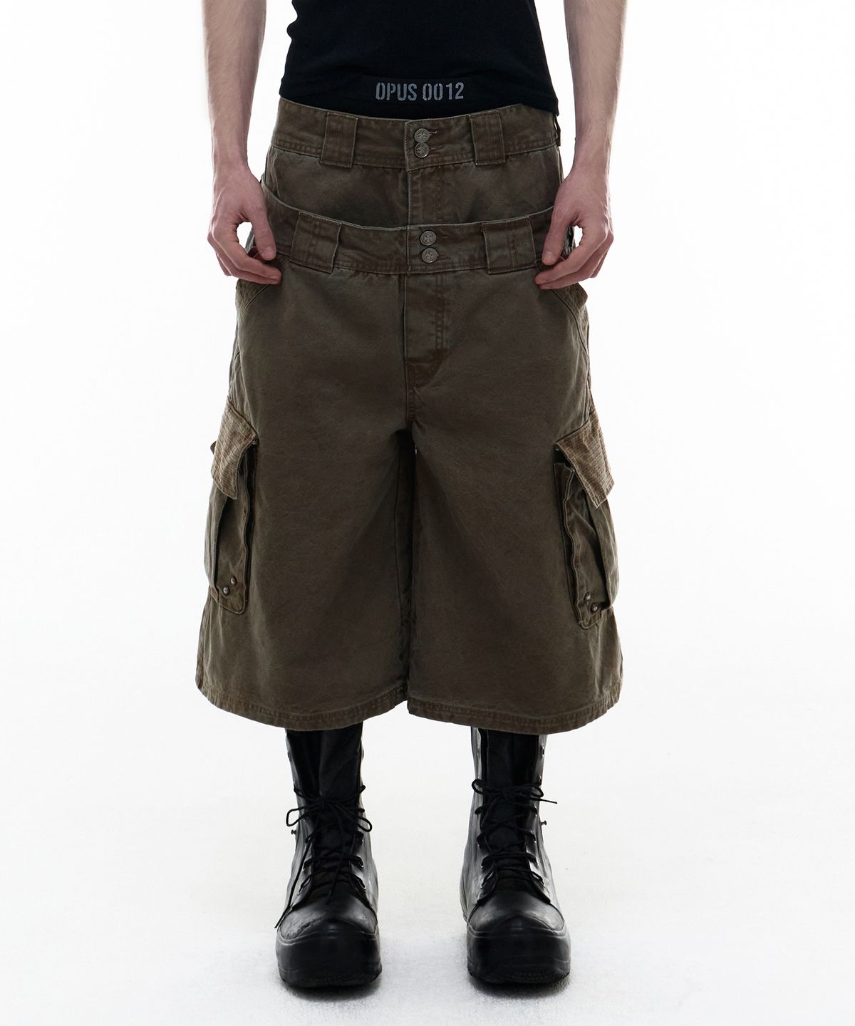 오퍼스 0012(OPUS 0012) Op. 08 DESERT MAXI CARGO SHORTS BROWN