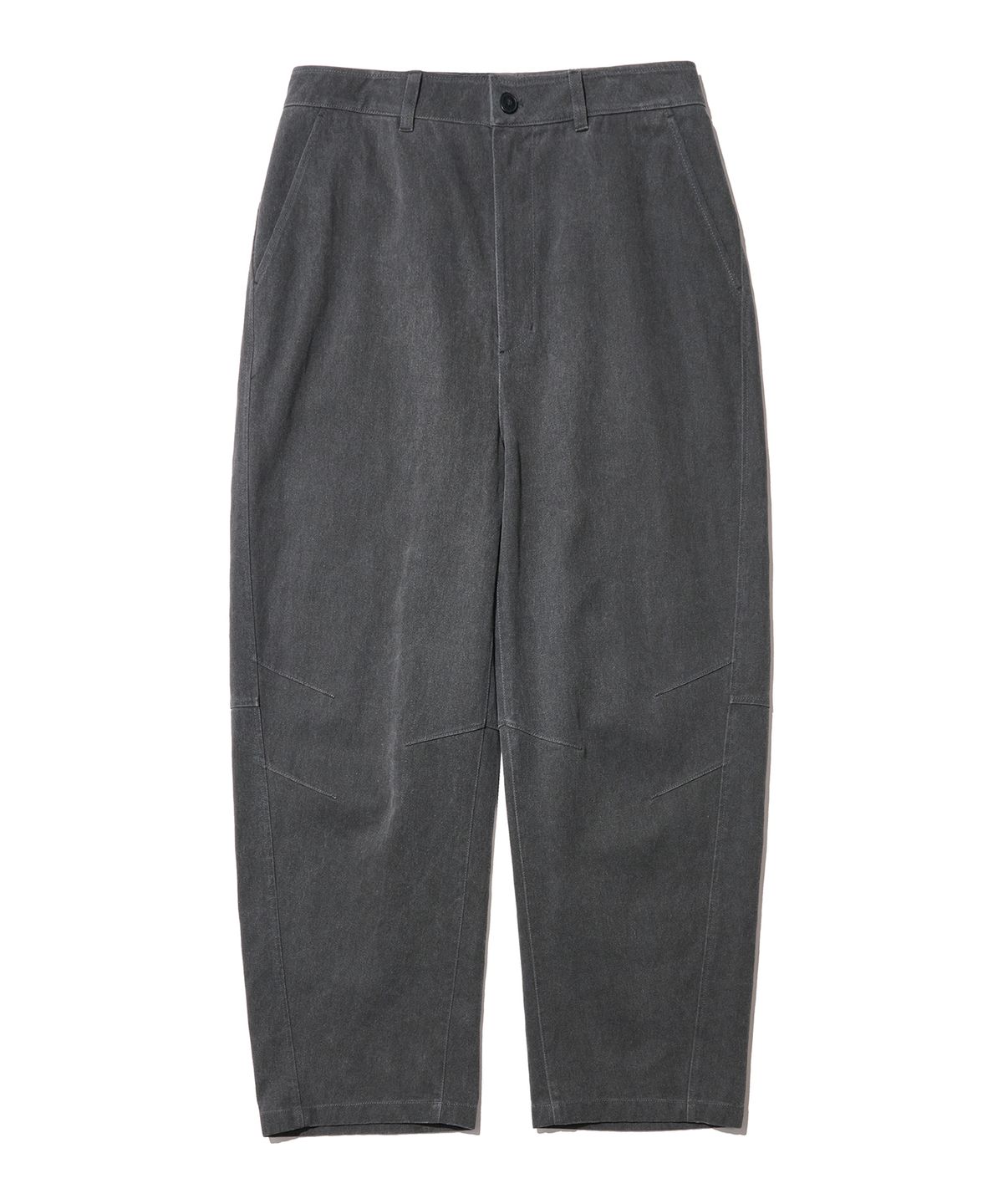 논타입(NONTYPE) PIGMENT CURVED WIDE PANTS VOL.2 (CHARCOAL)