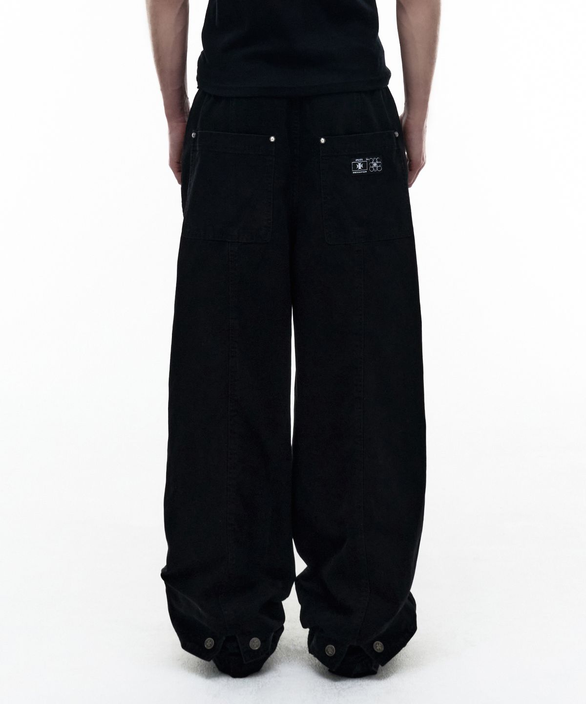 오퍼스 0012(OPUS 0012) Op. 08 FLD LIQUID COTTON PANTS BLACK