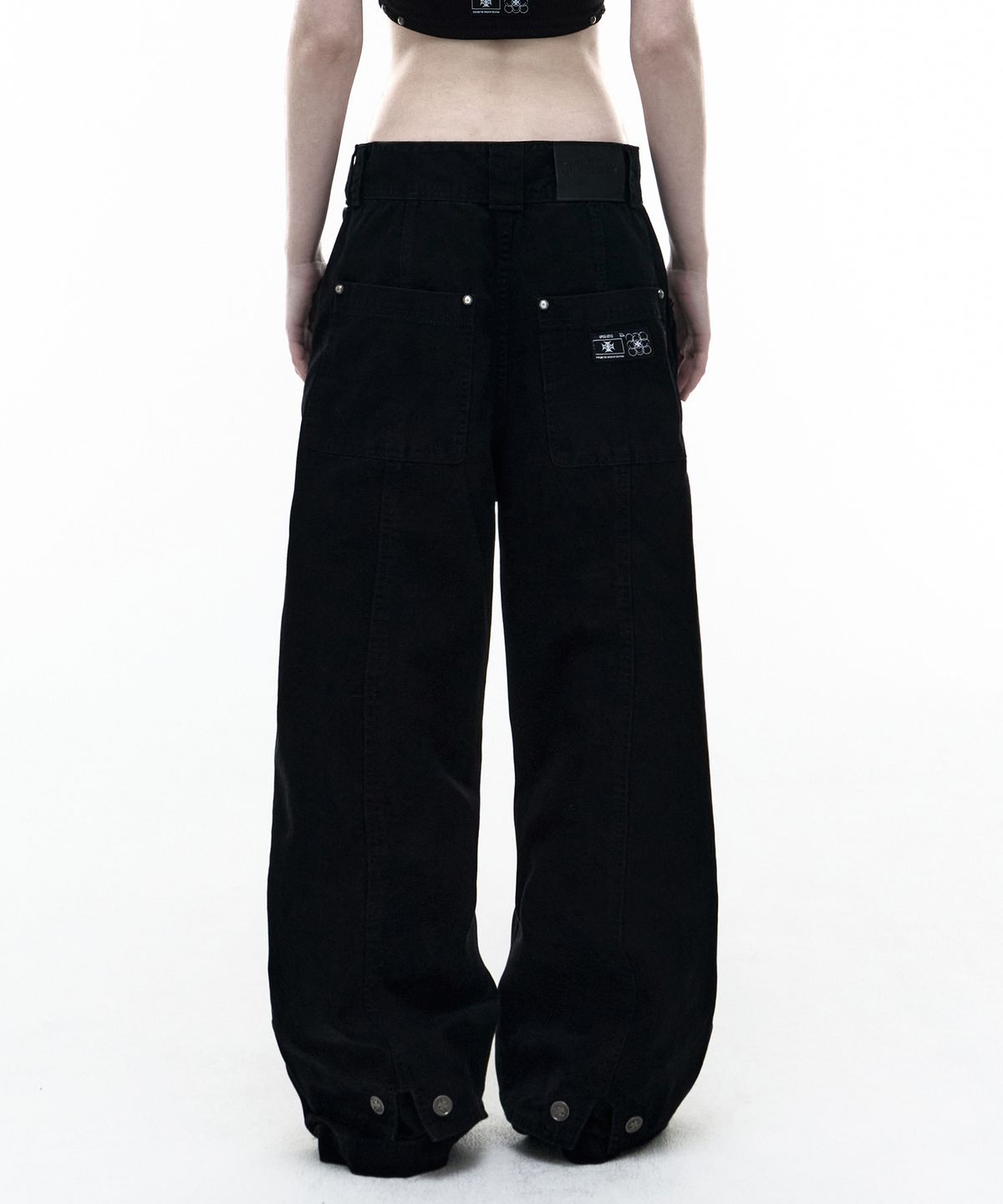 오퍼스 0012(OPUS 0012) Op. 08 FLD LIQUID COTTON PANTS BLACK